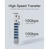 Inateck PCIe kortelė USB 3.2 G2, 2 USB C, 6 USB A prievadai 16 Gbps