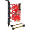 Kontroler Inateck USB 3.0 Karta PCIe 4 złącz 15 pin SATA