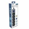 Inca INCA ilgintuvas IPW-44SY 5 lizdų, su LED apšvietimu. Juoda 1,5 m