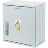Incobex IP44 termoreaktingas korpusas (plokščias stogas, cilindrinė spyna ir pakabinama spyna, PVC traukės, PVC vyriai) STN 40x42 IOB-31110-01-007