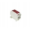 Incobex Elplast ENE-00510 ZGX vienpolis gnybtų blokas 1x25/2x16 mm2 ruda (Al/Cu) ENE-00510