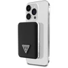 Išorinė baterija „Guess Grained Triangle“ 5000mAh 15W USB-C MagSafe indukcinis juodas