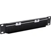InLine® 10'' kabelių įvado plokštė su šepečiu, 1U, RAL 9005 juoda