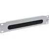 InLine® 10" cable entry plate with brush, 1U, RAL 7035 pilkas
