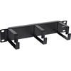 InLine® 10'' kabelių valdymo panelė, 3 laikikliai, RAL9005, juoda