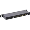 InLine® 10'' pach panel Cat.6A 0.5U 12 prievadų, juodas RAL9005
