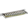 InLine® 10'' pach panel Cat.6A 0.5U 12 prievadų, šviesiai pilkas, RAL7035