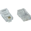 „InLine ®“ 100 vnt. modulinis kištukas 8P4C RJ45, skirtas užspaudžiamiems prie juostinio ISDN kabelio