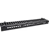 InLine® 19" 1U Cable management panel, RAL 9005 juodas