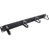 InLine® 19'' kabelių įvado plokštė su šepečiu, 1U, RAL 9005 juoda