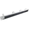 InLine® 19'' kabelių įvado plokštė su šepečiu, 1U, RAL 7035 pilka