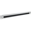 InLine® 19" cable entry plate with brush, 1U, RAL 7035 pilkas