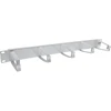 InLine® 19" Cable management panel, 5 large brackets, RAL7035, pilkas