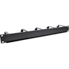 InLine® 19" Cable management panel, 5 large brackets, RAL9005, juodas