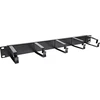 InLine® 19" Cable management panel, 5 large brackets, RAL9005, juodas