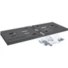InLine® 19" foldable rack, 4U, 24-40cm depth, juodas
