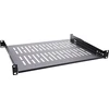 InLine® 19" lentyna, 350 mm, 50 kg, 1U, RAL 9005 juoda