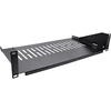 InLine® 19" shelf, 250mm, 20kg, 2U, RAL 9005 juodas