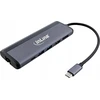 InLine 8-in-1 USB-C multihub adapteris su laidu