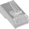InLine® 8P8C RJ45 ekranuotos jungtys apvaliems kabeliams, 100 vnt. Pakuotė
