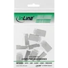 InLine® 8P8C RJ45 ekranuotos jungtys apvaliems kabeliams, 100 vnt. Pakuotė