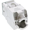 InLine 8vnt. Pack InLine® Keystone RJ45 lizdas, ekranuotas, Cat.6A, pilkas