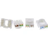InLine 8vnt. Pack InLine® Keystone RJ45 lizdas, ekranuotas, Cat.6A, pilkas