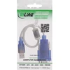 InLine Adapteris USB į RS-232 su feritu, A tipo kištukas į 9 kontaktų Sub D
