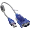 InLine Adapteris USB į RS-232 su feritu, A tipo kištukas į 9 kontaktų Sub D