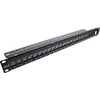 InLine® Neapdorota patch panelė 19'' 24 prievadų 1U juoda