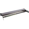 InLine® Tuščias pach panelis su ištraukiamu 19'' 24 portų 1U juodas RAL9005