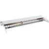InLine® Tuščias pachpanelis su ištraukiamu 19'' 24 prievadų 1U šviesiai pilkas RAL7035