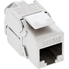 InLine® Cat.6A dėžutė, įleidžiama į žemę 2x RJ45 balta RAL9010
