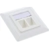 InLine® Cat.6A dėžutė, įleidžiama į žemę 2x RJ45 balta RAL9010