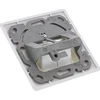 InLine® Cat.6A dėžutė, įleidžiama į žemę 2x RJ45 balta RAL9010