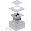 InLine® Cat.6A jungties dėžutė, 2x RJ45 lizdas, RAL9010, balta