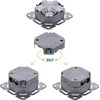 InLine® Cat.6A jungties dėžutė, 2x RJ45 lizdas, RAL9010, balta