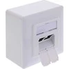 InLine® Cat.6A jungties dėžutė, 2x RJ45 lizdas, RAL9010, balta