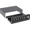 InLine ® Darbastalio konsolidavimas Box 8x Keystone RJ45, metalo, juoda RAL9005