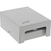 InLine® Desktop Consolidation Point Box 4x Keystone RJ45, metalinis, šviesus pilkas RAL7035