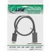InLine ® „DisplayPort“ į HDMI konverterio laidas, 4K/60Hz, juodas, 7,5 m