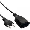 InLine Euro tipas Plug Power Vyras Ekstenzija - Moteris (16685S)