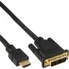 InLine HDMI į DVI adapterio kabelis didelės spartos, juodas - 3 m