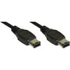 InLine Firewire 6-pin - Firewire 6-pin, 1m, Juodas (34001)