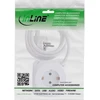 „InLine®“ įkrovimo kubas, 3 įžeminimo kontaktai, 2 USB-C, 2 USB-A, baltas, 2 m