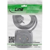 „InLine®“ įkrovimo kubas, 3 įžeminimo kontaktai, 2 USB-C, 2 USB-A, juodas, 2 m