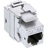 InLine Aukščiausios kokybės RJ45 Keystone Jack 6a užrakto modulis su apsauga nuo dulkių