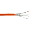 InLine® instaliacinis kabelis S/FTP PiMF Cat.7a AWG23 1200MHz B2ca be halogenų, oranžinis, 300 m