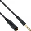 InLine Kabelio lizdas 6,3 mm – 6,3 mm 5 m juodas lizdas (99975)