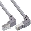 „InLine®“ jungiamasis kabelis, kampuotas viršuje/apačioje, S/FTP (PiMf), Cat.6, PVC, pilkas, 1,22 m